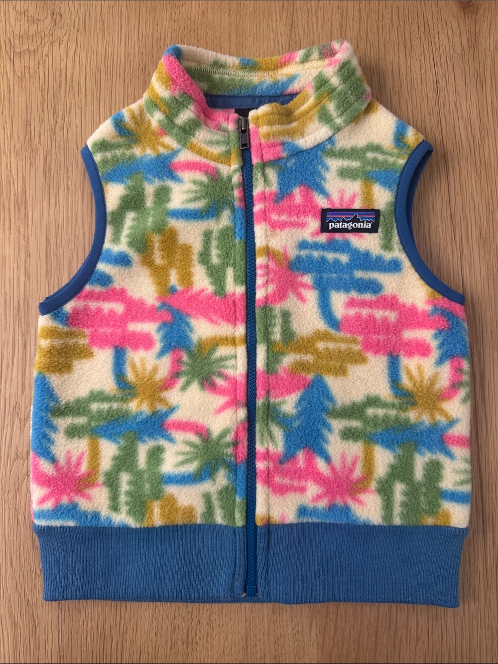 Title: Patagonia Synchilla girls Toddler Fleece Vest 12–18M Colorful Print